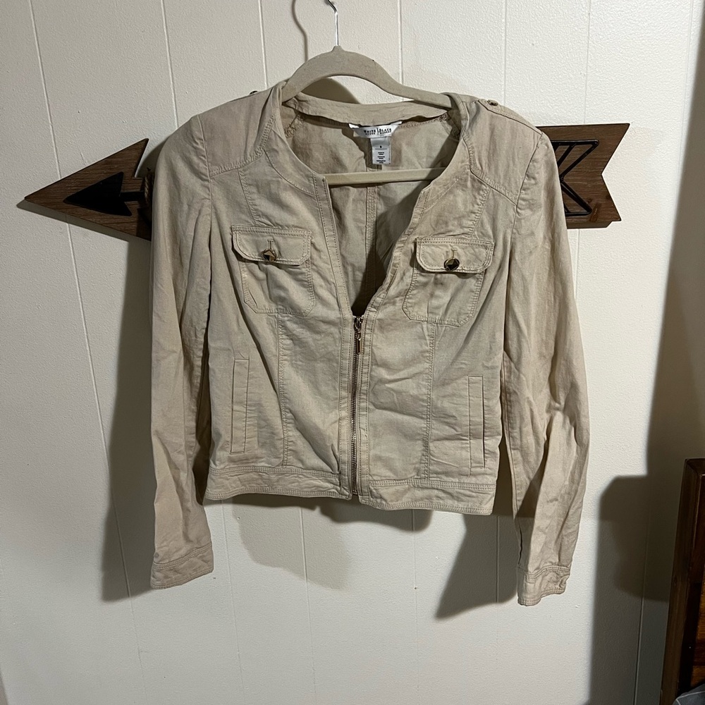 White House Black Market tan jacket - size 8